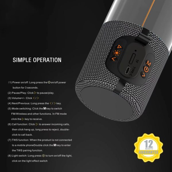 اسپیکر رومیزی YS-707 دو تکه با اتصال AUX 3.5mm