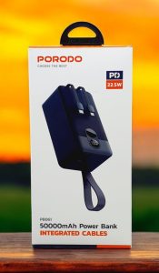 پاوربانک Porodo PB061 50000mAh با نمایشگر دیجیتال و پشتیبانی از شارژ سریع