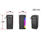 پورت شارژ Micro USB و ورودی‌های اسپیکر ZQS 1206