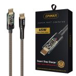 کابل شارژ هوشمند دو سر 65W) TYPE_C) برند EPIMAX مدل EC_133