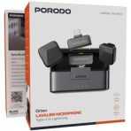 میکروفن یقه ای بی سیم پرودو مدل PDLAMPHF75BK با درگاه USB Type-C
