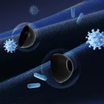 نمایش چهار میکروفون روی هدفون بی سیم QCY T13 ANC 2