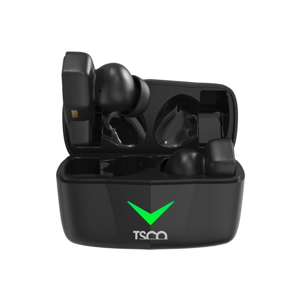 کیس شارژ و دو گوشی هدست تسکو TH-6350TWS با طراحی پلاستیکی سبک ۴۹ گرمی