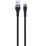 کابل بافته‌شده Green Lion USB-A به USB-C با شارژ سریع ۳ آمپر و مقاومت ۱۰۰۰۰ خمش