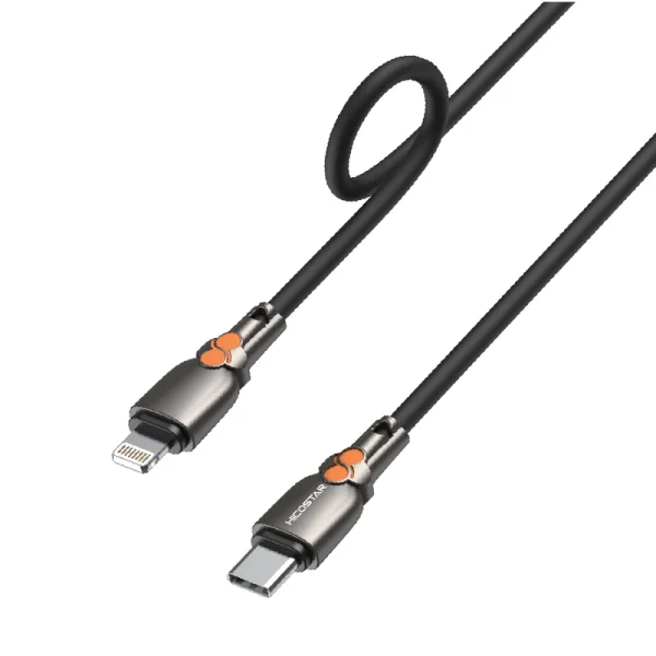کابل مبدل USB-C به لایتنینگ هایکواستار مدل 170C-L با طول 100 سانتی‌متر و توان خروجی 27 وات