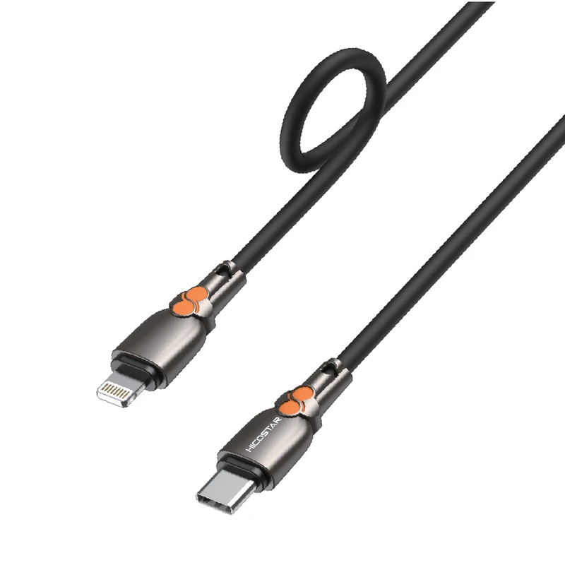 کابل مبدل USB-C به لایتنینگ هایکواستار مدل 170C-L با طول 100 سانتی‌متر و توان خروجی 27 وات