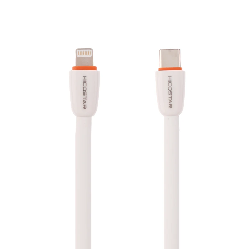 کابل شارژ و دیتا هایکواستار HS-130C-L با توان ۲۷ وات، رابط USB-C به لایتنینگ و طول ۱ متر