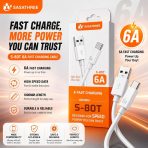 کابل تبدیل USB به USB-C ساساتیری مدل S-80T طول ۱ متر